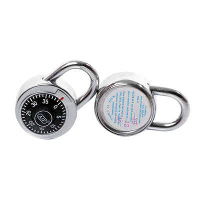 Hardened Steel Shackle Dial Combination Luggage Locker Lock for Tool Boxes