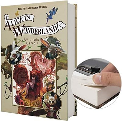 AJF simulation book safe &nbsp;Combination Lock Metal Safe Lock Box Book Safe Box