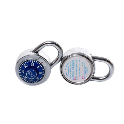 Blue Dial Chrome Plated Outdoor Combo Lock