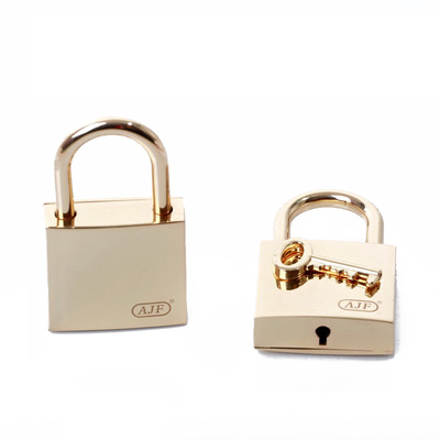 Gold Square Padlock Engraved