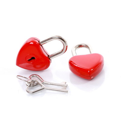 Red Diary Lock Heart