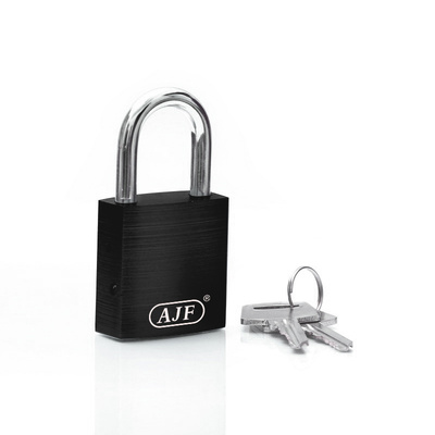 Aluminum Love Padlock Black