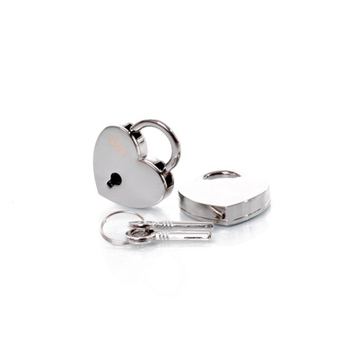 Silver Small Heart Diary Lock