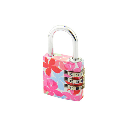 AJF Aluminum Number Combination Locks Assorted Colors