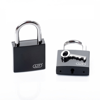 40mm Square Love Lock Padlock-Black