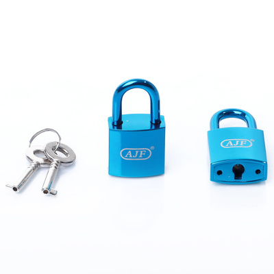 Small Square Jewelry Box Lock-Shiny Blue